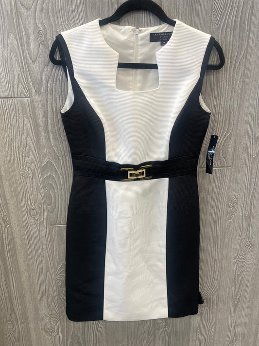 Black & White Dress Work Tahari By Arthur Levine, Size Petite   S