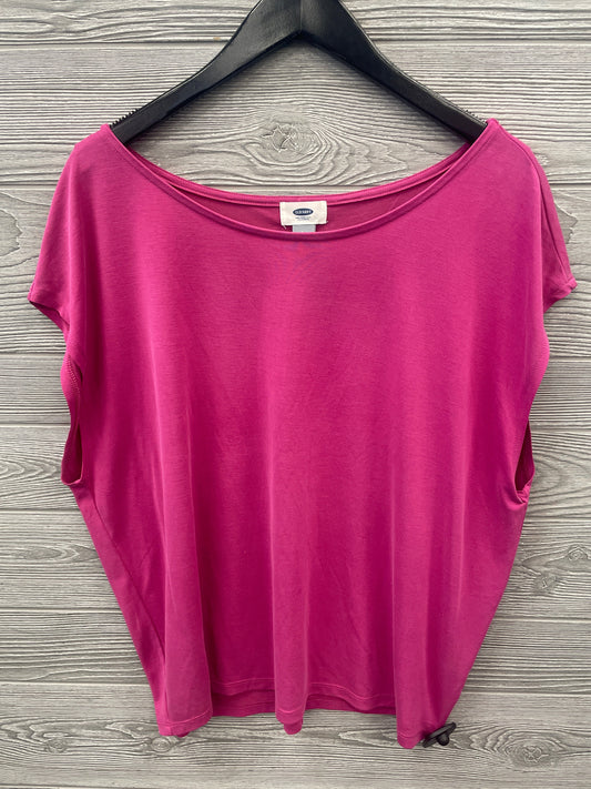 Top Short Sleeve By Old Navy In Pink, Size: L