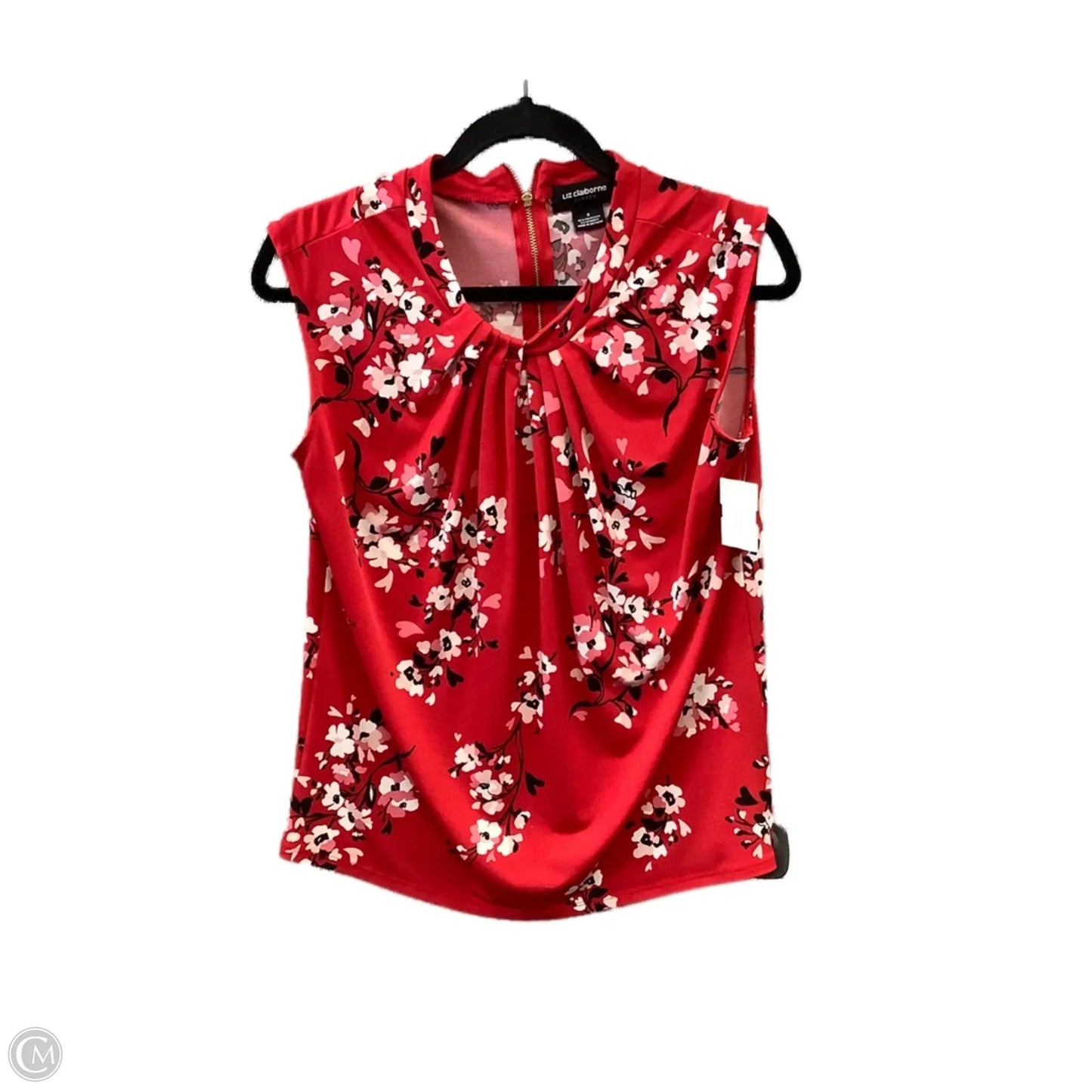 Top Sleeveless By Liz Claiborne In Red, Size: S