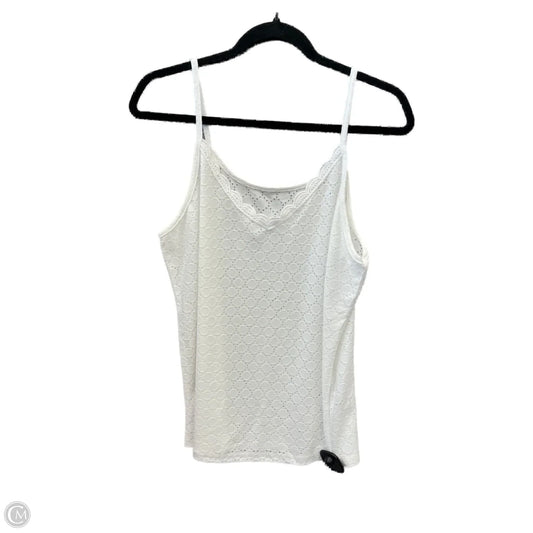 Top Sleeveless By Shein In White, Size: L