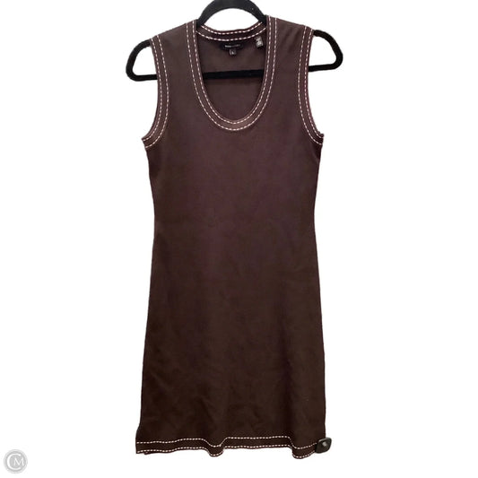 Dress Casual Midi By Bcbg In Brown, Size: L
