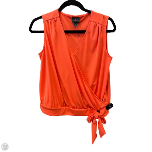 Top Sleeveless By Worthington In Orange, Size: S