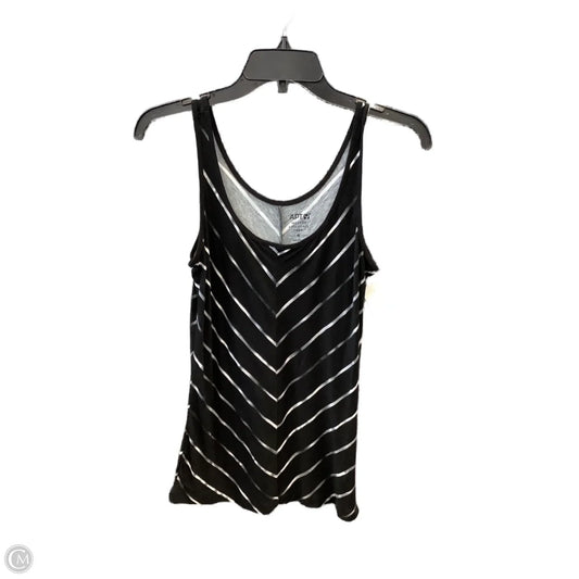 Top Sleeveless By Apt 9 In Black, Size: M