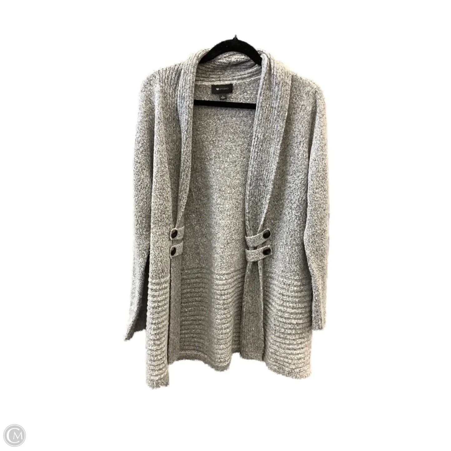 Cardigan By Ab Studio In Grey, Size: 0