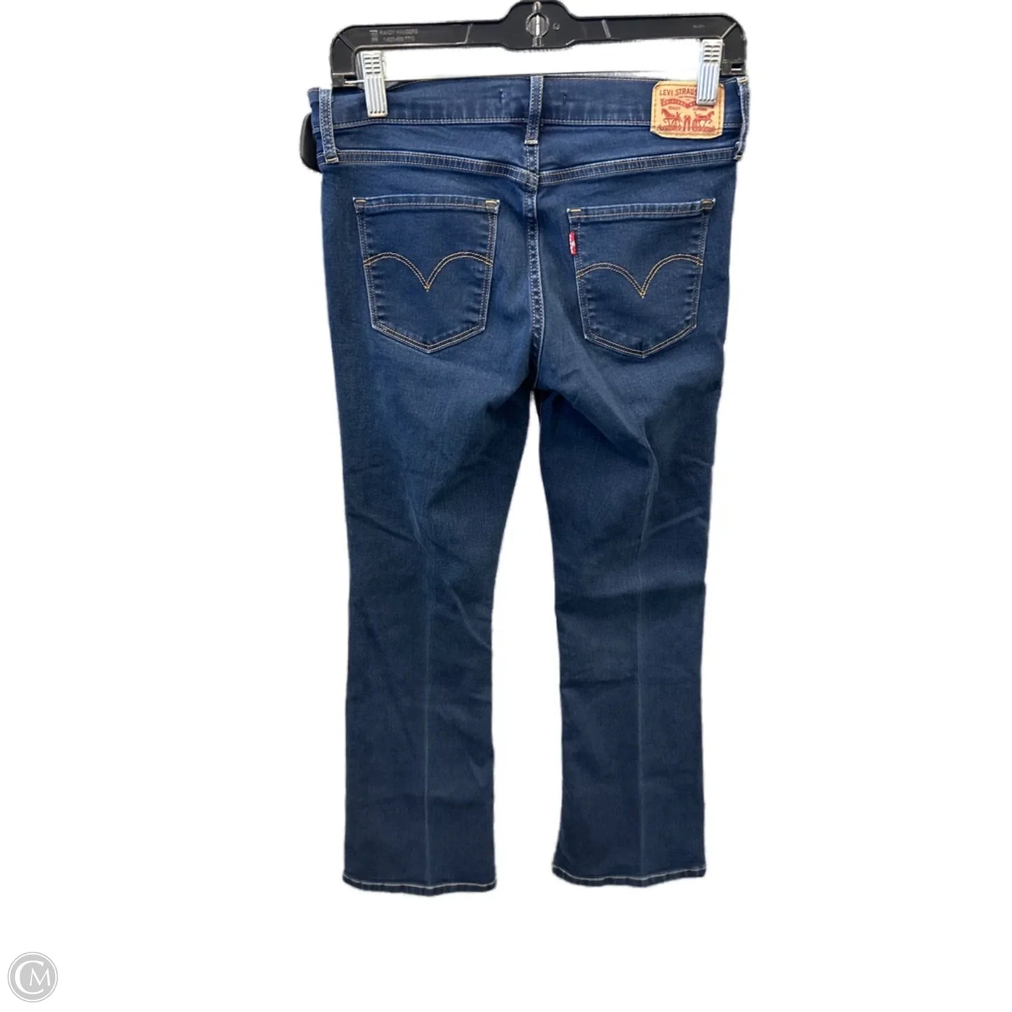 Jeans Boot Cut By Levis In Blue Denim, Size: 4