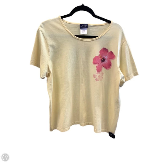 Top Short Sleeve By Sonoma In Yellow, Size: Xl