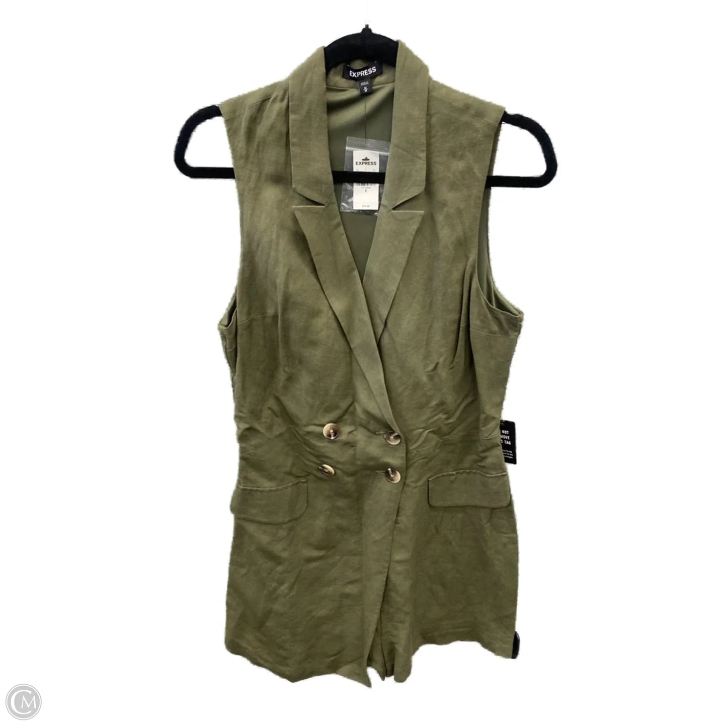 Romper By Express In Green, Size: M