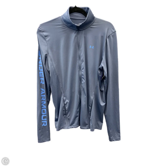 Athletic Jacket By Under Armour In Blue, Size: L