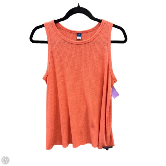 Top Sleeveless By Old Navy In Orange, Size: M