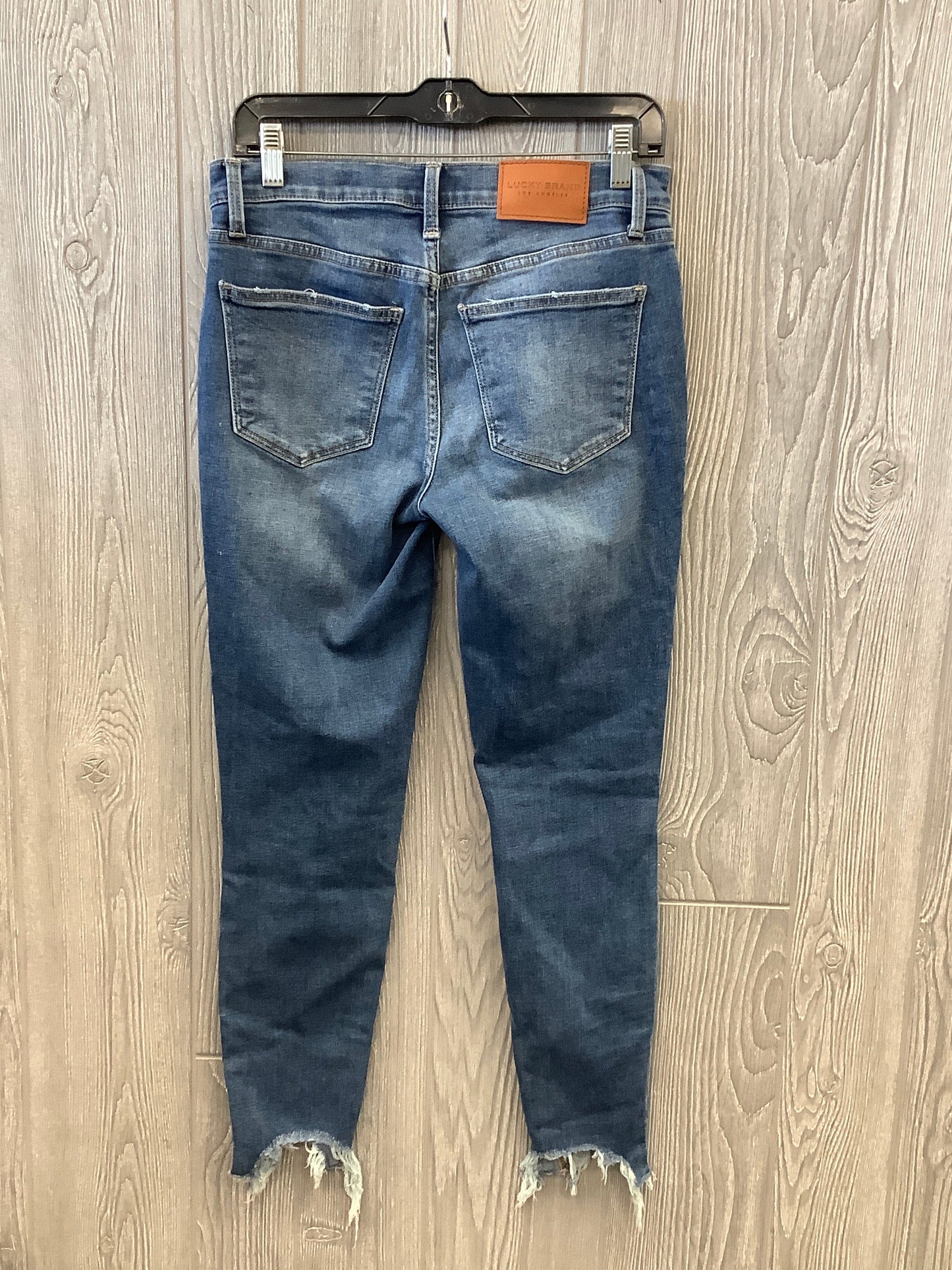 Jeans Straight By Lucky Brand In Blue Denim, Size: 6