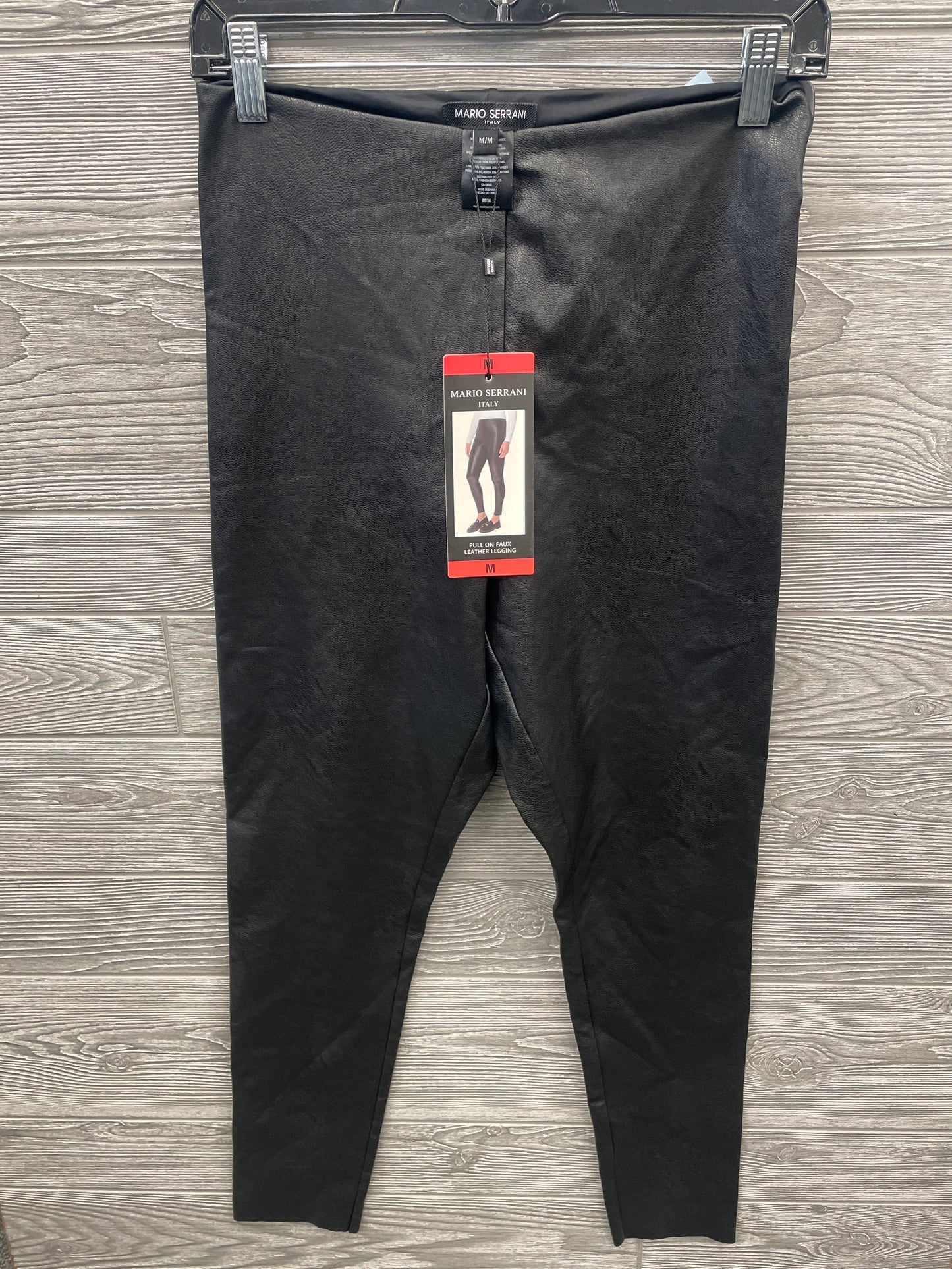 Pants Leggings By Mario Serrani In Black, Size: M