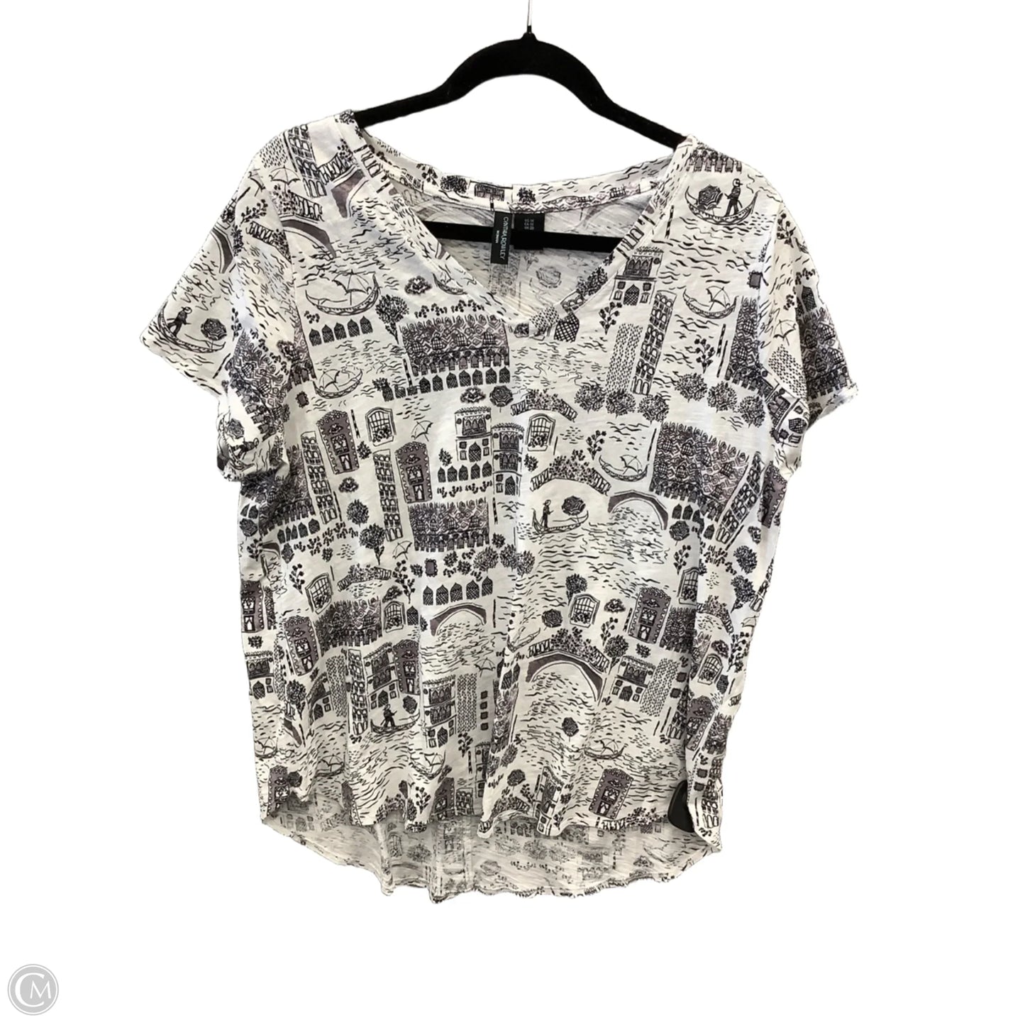 Top Short Sleeve By Cynthia Rowley In White, Size: 1x