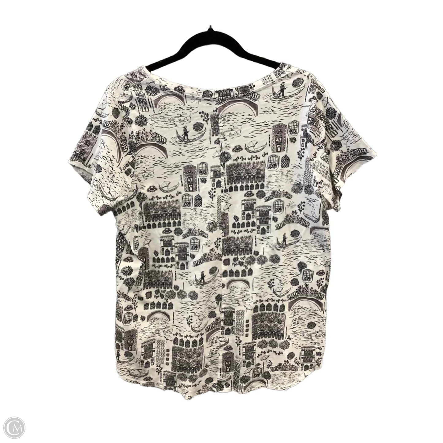 Top Short Sleeve By Cynthia Rowley In White, Size: 1x