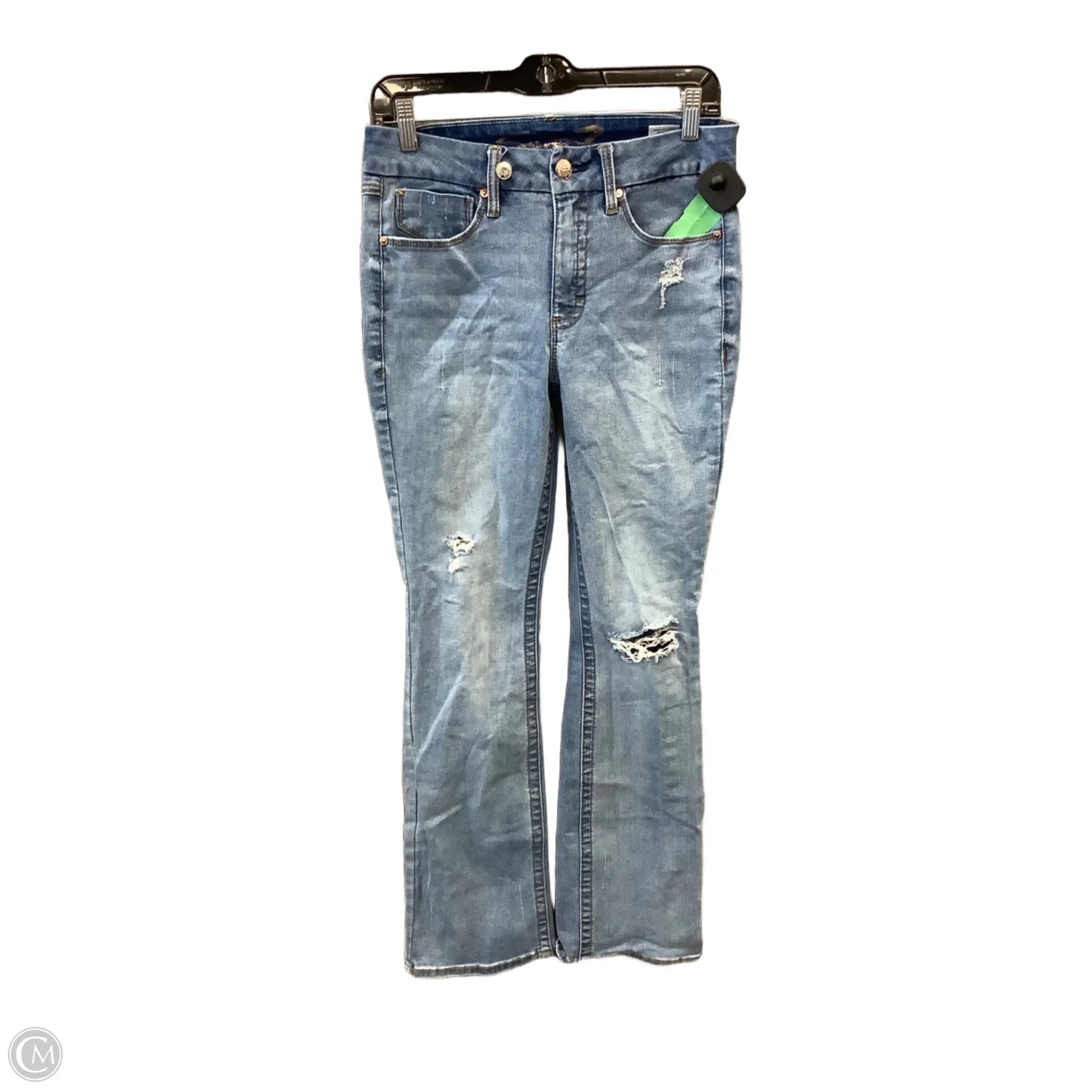 Jeans Boot Cut By Seven 7 In Blue Denim, Size: 6