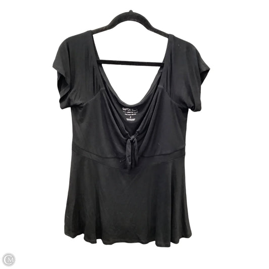 Top Short Sleeve By Torrid In Black, Size: 2x