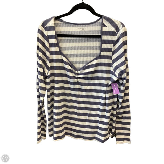 Top Long Sleeve By Lane Bryant In Purple, Size: 1x