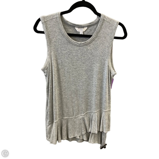 Top Sleeveless By Time And Tru In Grey, Size: S