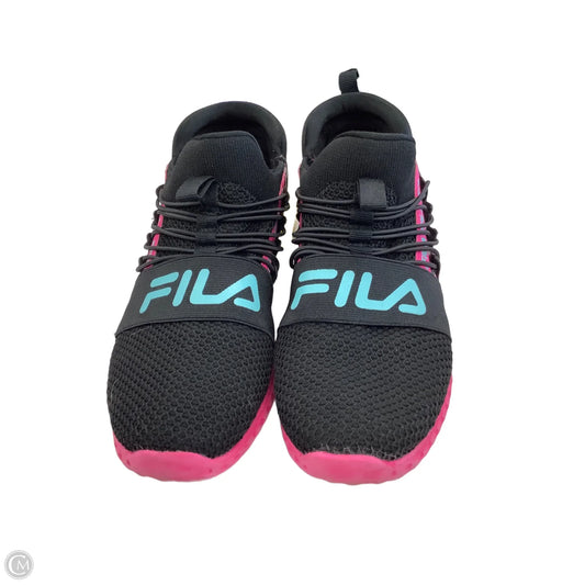 Shoes Athletic By Fila In Black, Size: 6