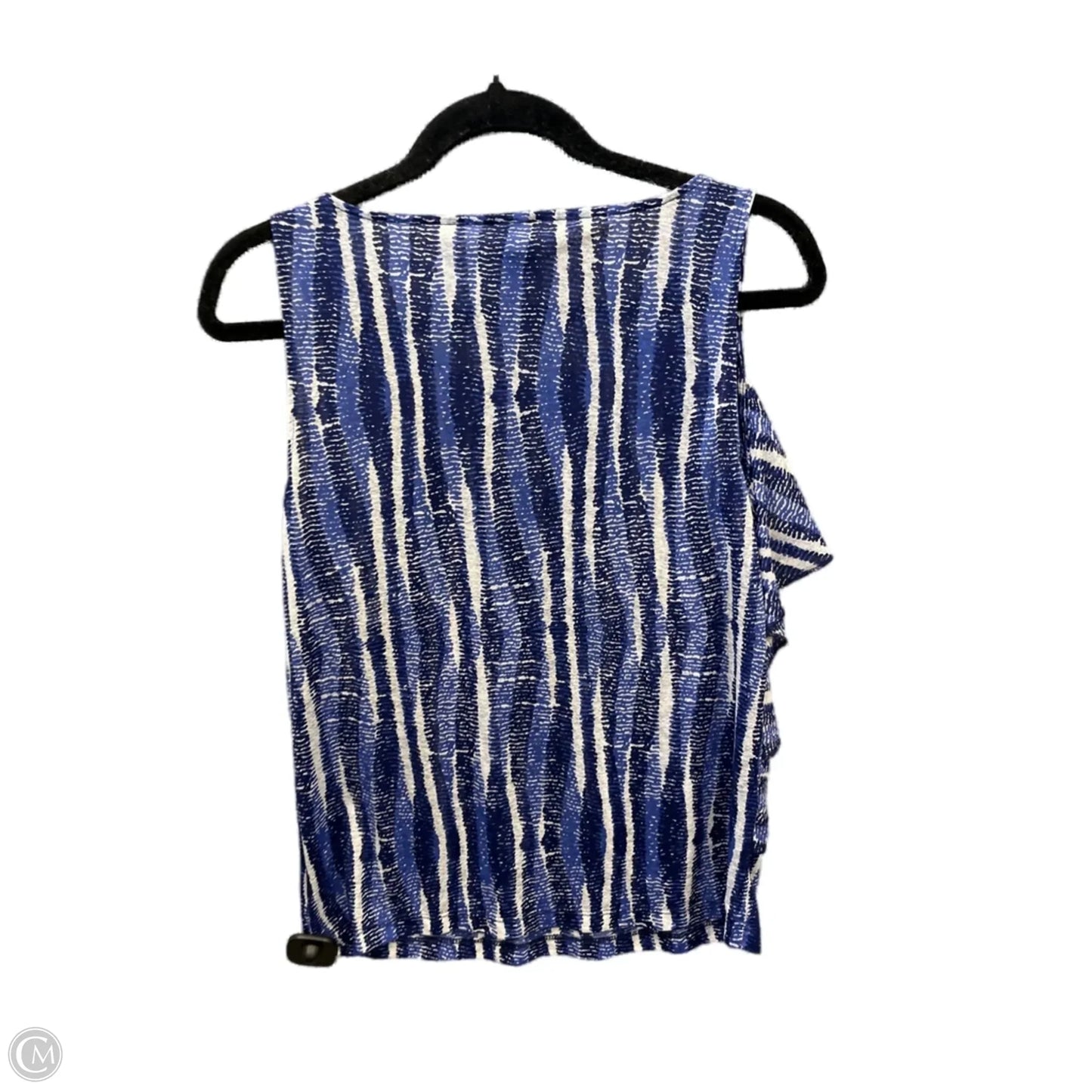 Top Sleeveless By Rafaella In Blue, Size: M