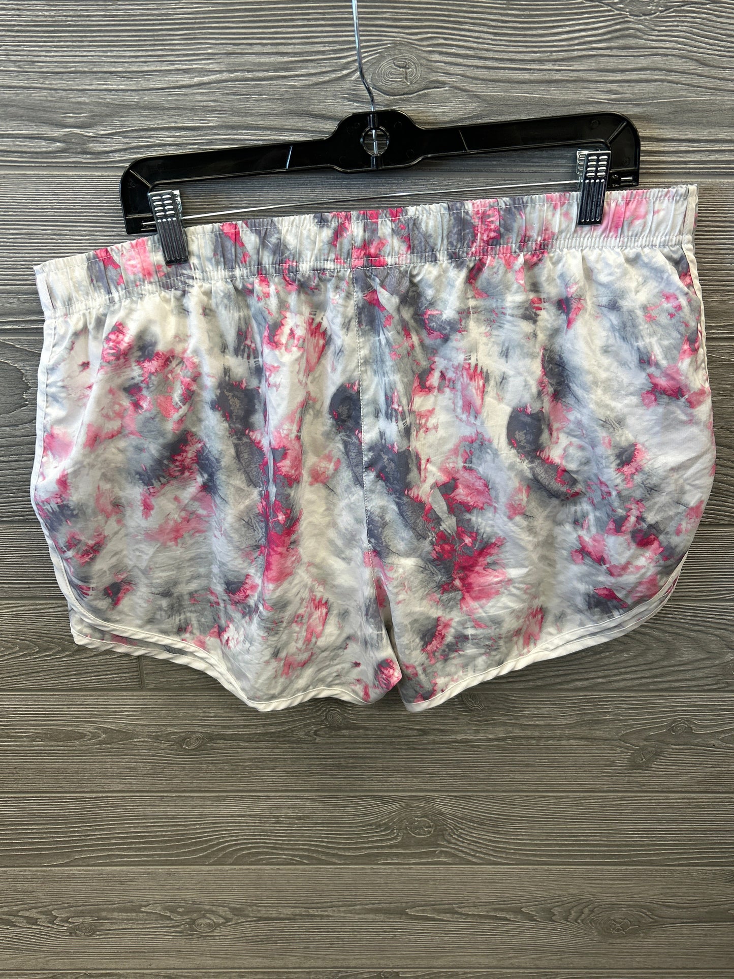 Athletic Shorts By Calvin Klein In Pink & White, Size: Xl