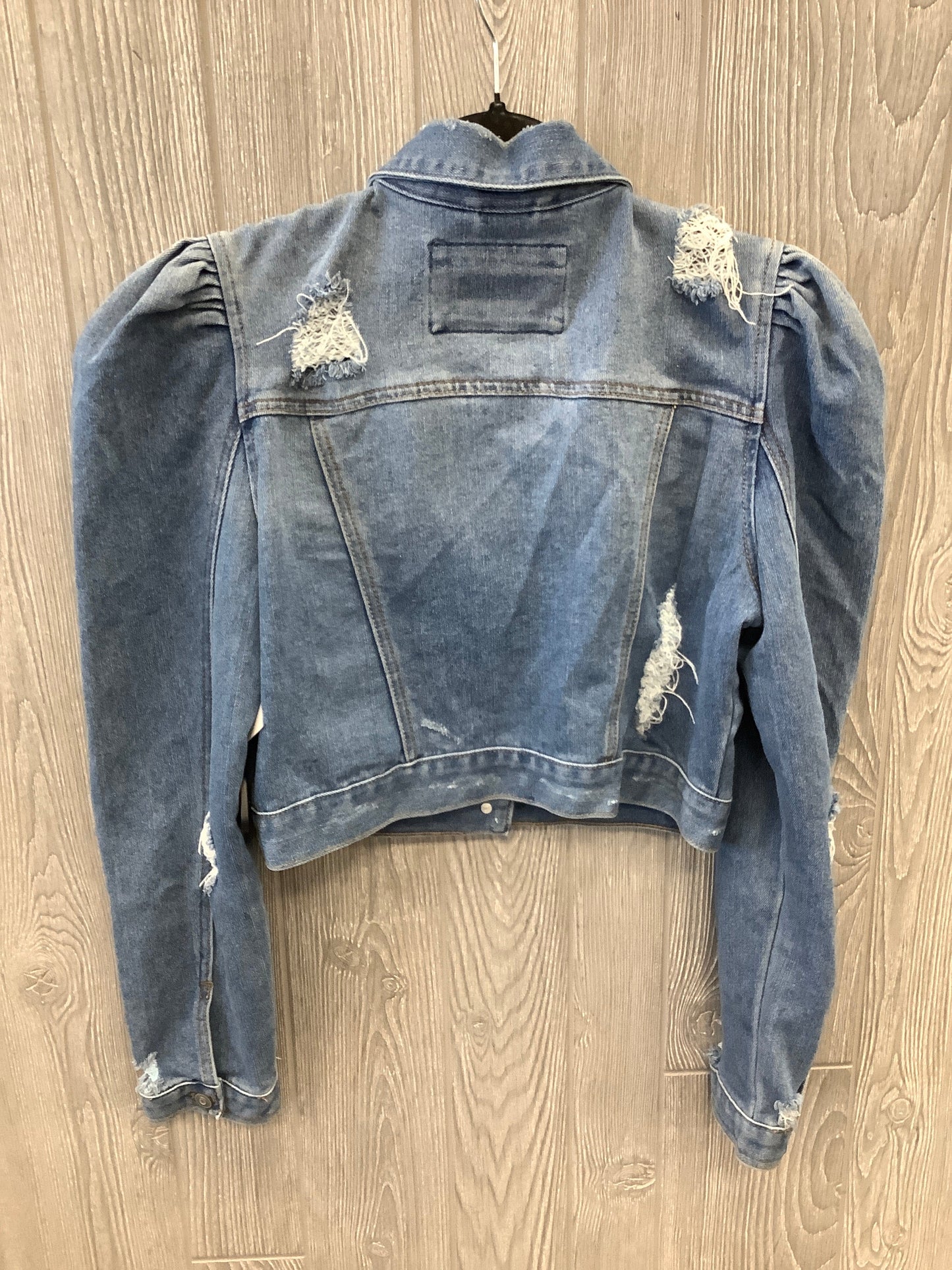 Jacket Denim By Clothes Mentor In Blue Denim, Size: M