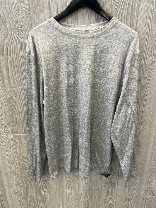 Athletic Top Long Sleeve Crewneck By Cuddl Duds In Grey, Size: L