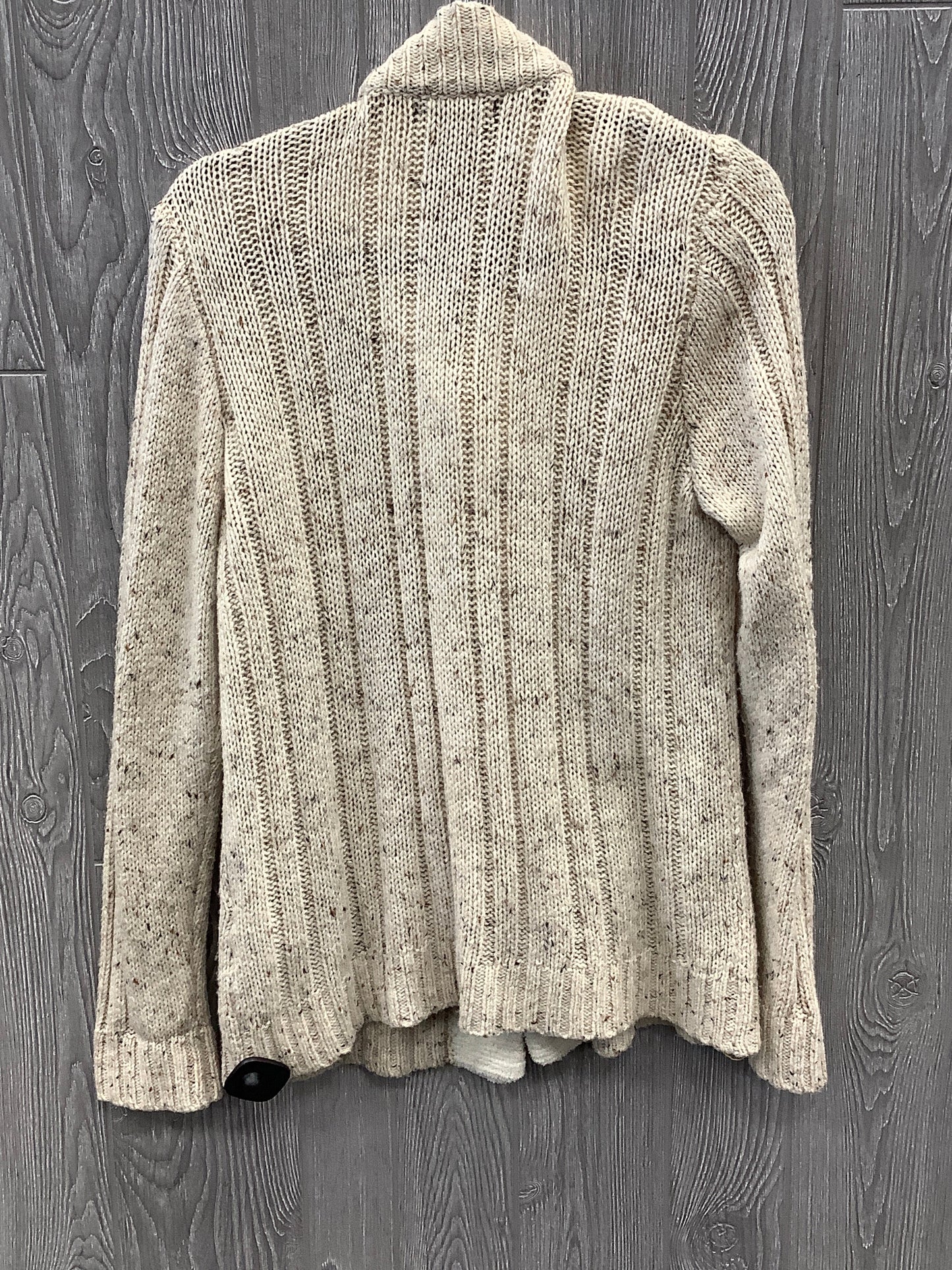 Sweater Cardigan By Relativity In Beige, Size: Xl