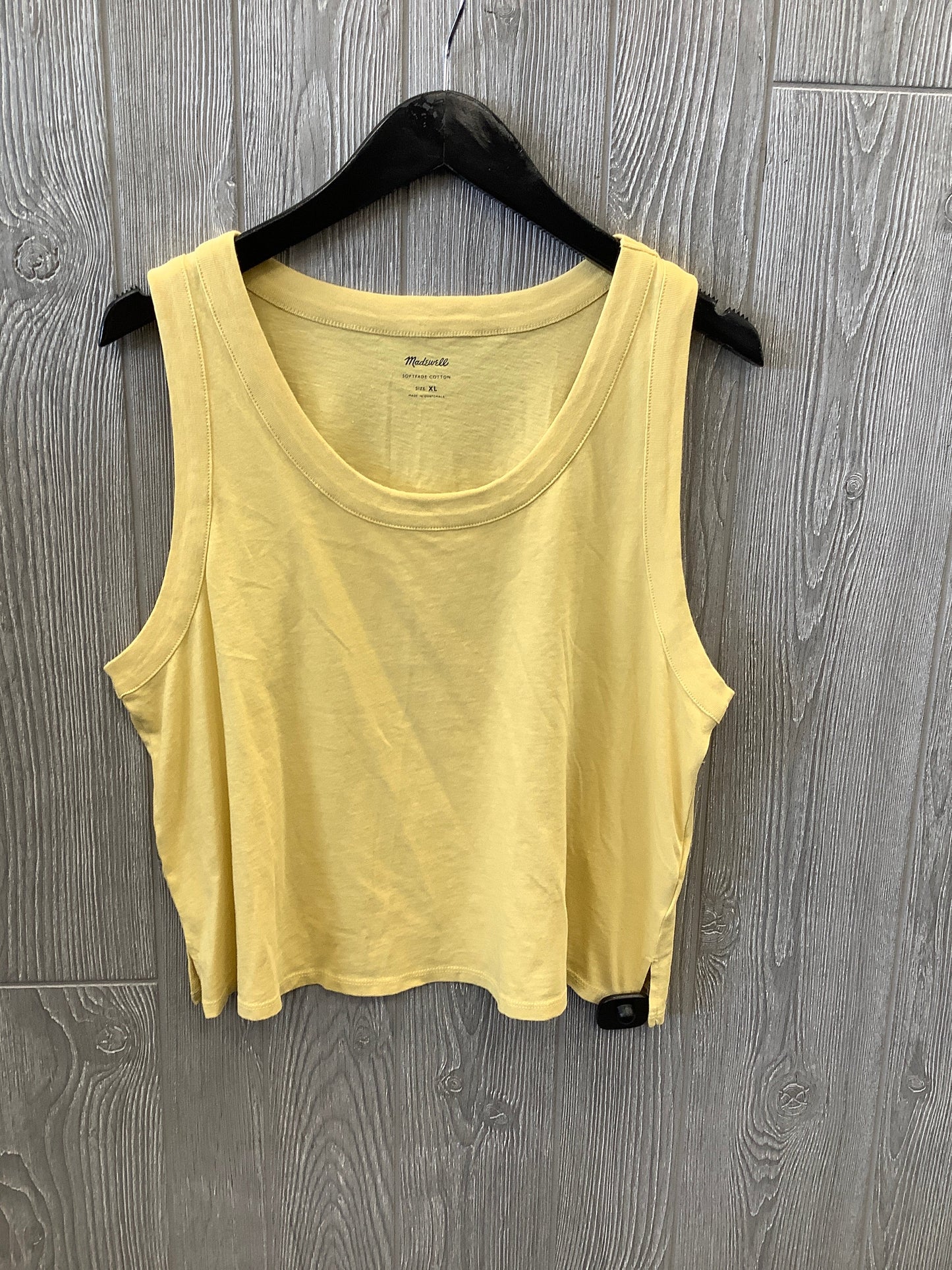 Yellow Top Sleeveless Madewell, Size Xl