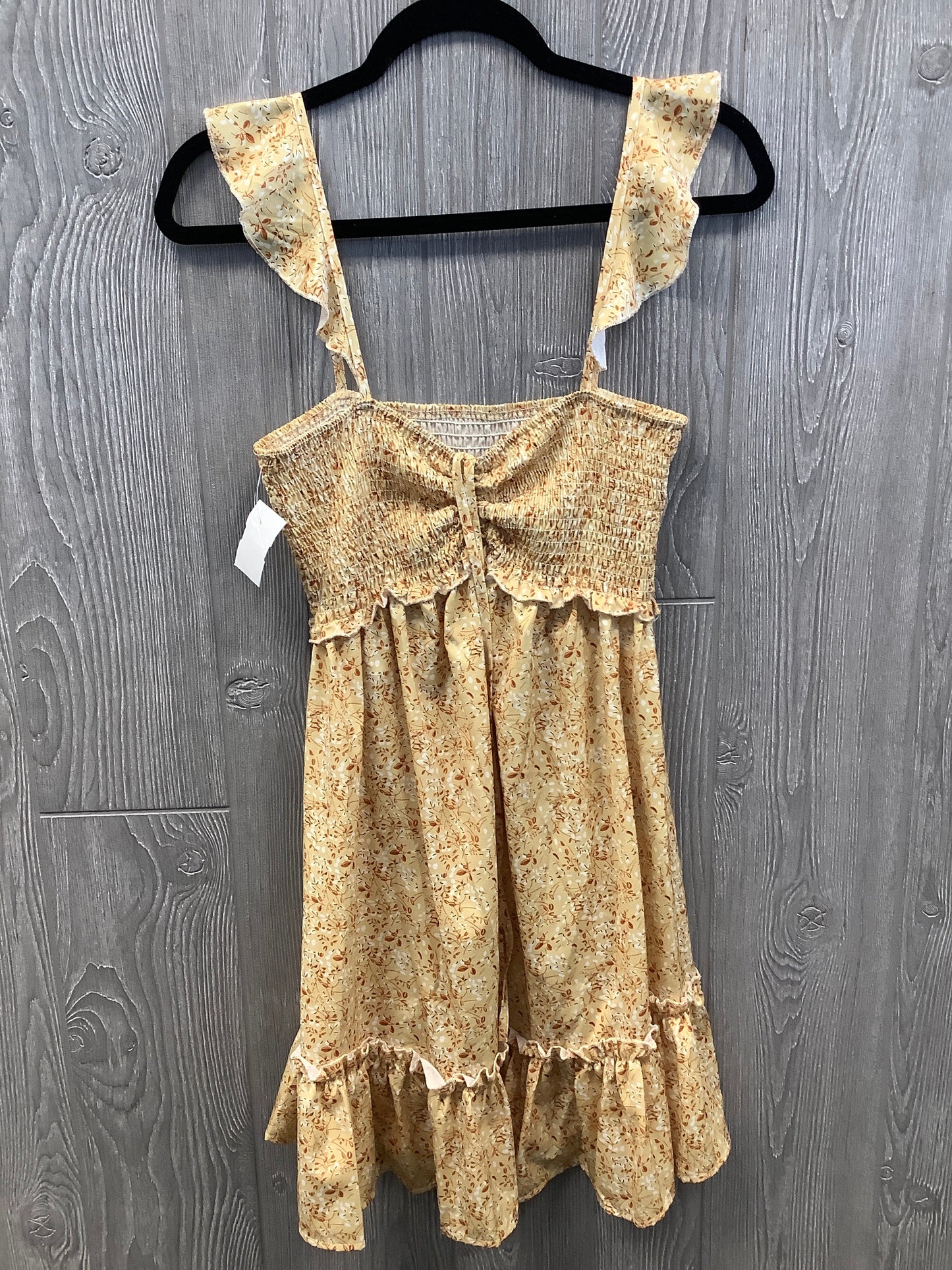 Dress Casual Short By Shein In Yellow, Size: L