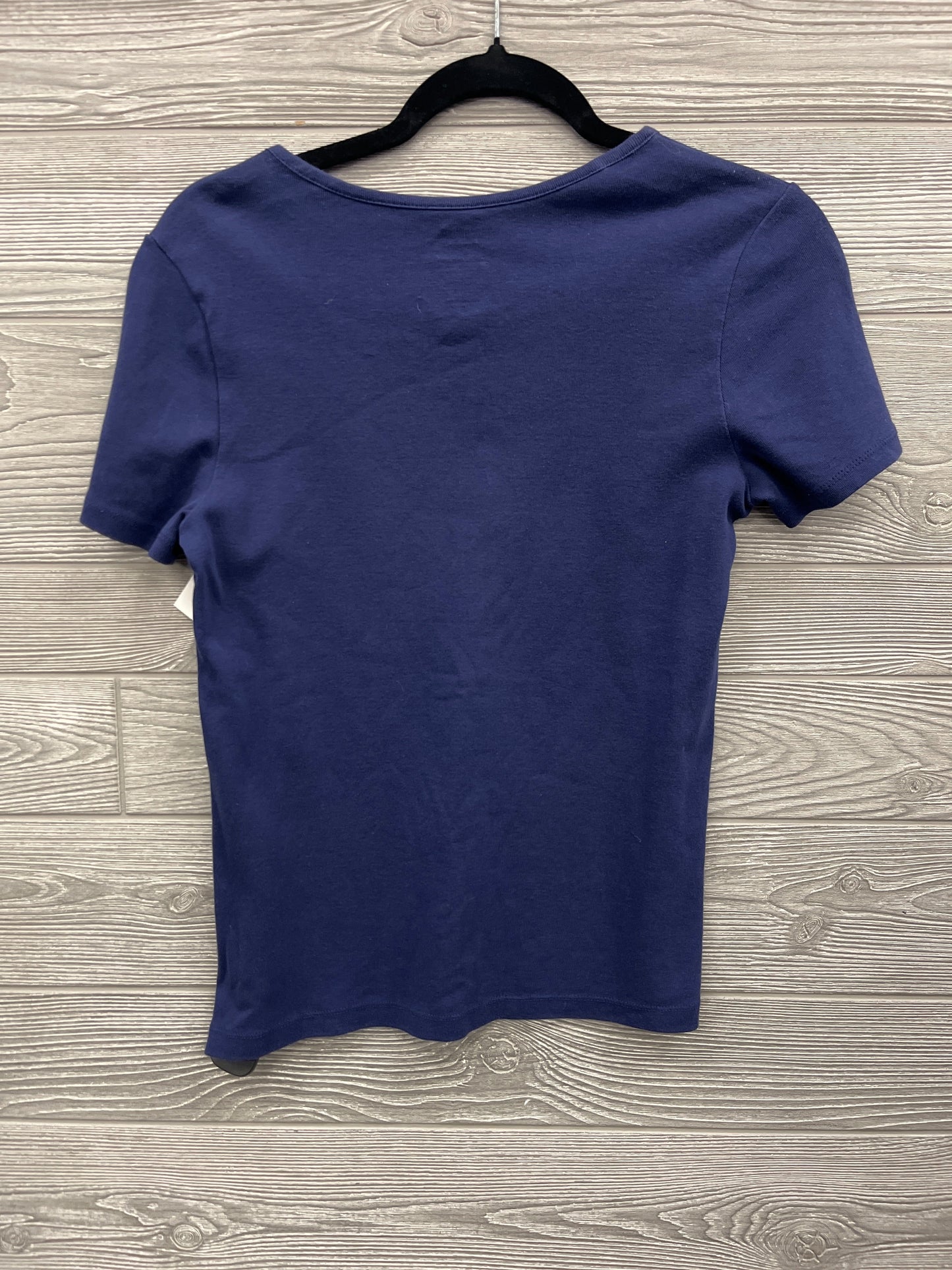 Top Short Sleeve Basic By Time And Tru In Navy, Size: M