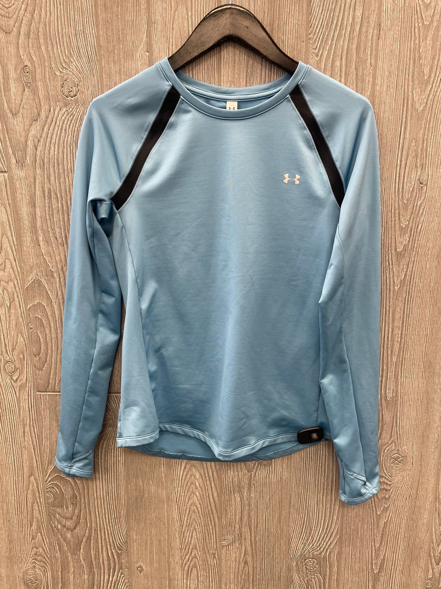 Athletic Top Long Sleeve Crewneck By Under Armour In Blue, Size: M