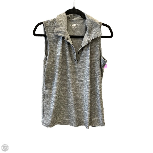 Athletic Tank Top By Izod In Grey, Size: M