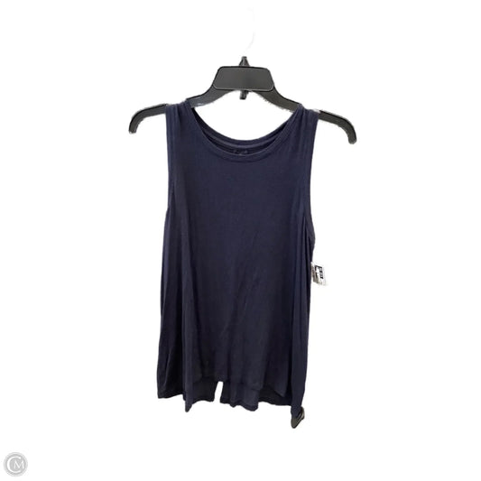 Top Sleeveless By Halogen In Blue, Size: S