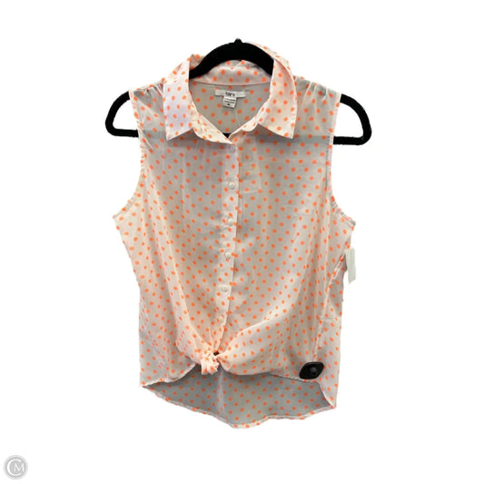 Top Sleeveless By Bar Iii In Polkadot Pattern, Size: M
