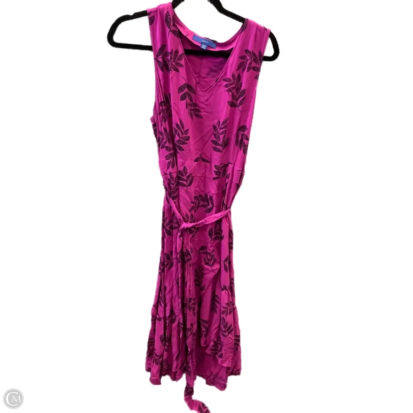 Dress Casual Midi By Apt 9 In Purple, Size: Xxl