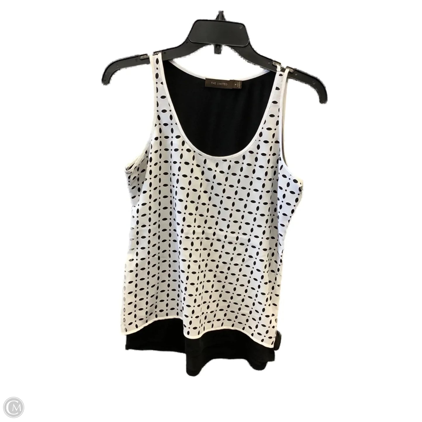 Top Sleeveless By Limited In Black & White, Size: M