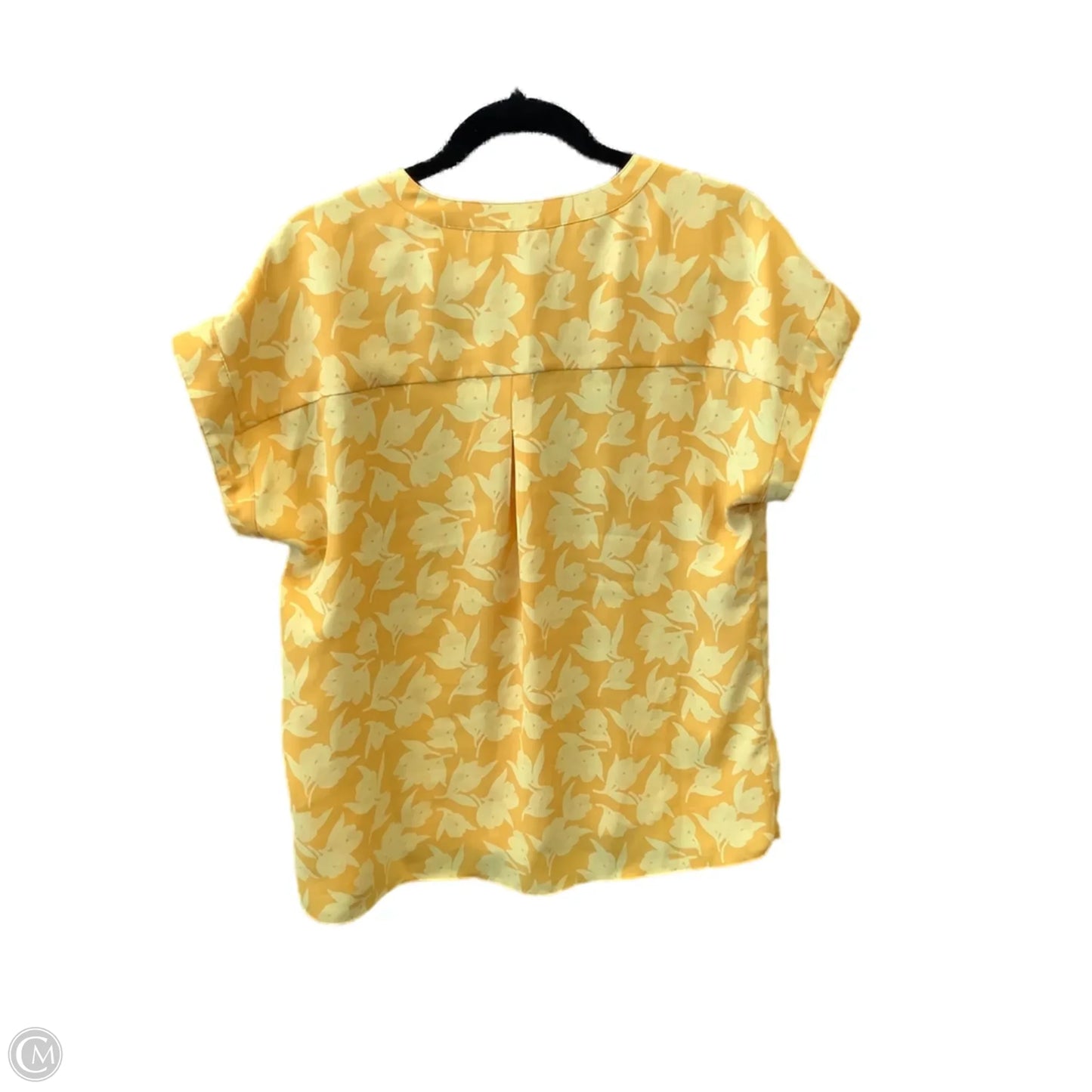 Top Short Sleeve By Joie In Yellow, Size: M