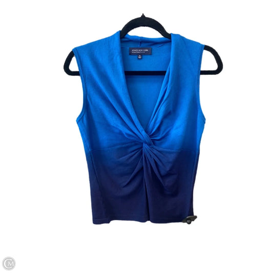 Top Sleeveless By Jones New York In Blue, Size: Sp