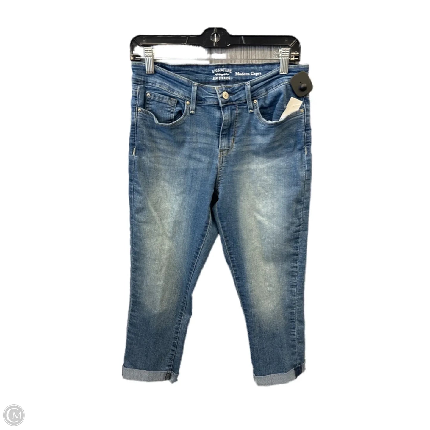 Capris By Levis In Blue Denim, Size: 8