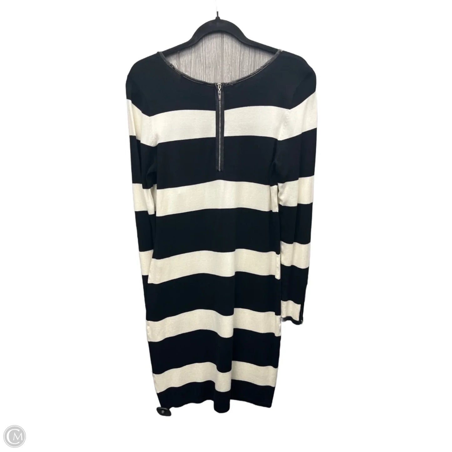 Dress Casual Midi By Inc In Black & White, Size: M