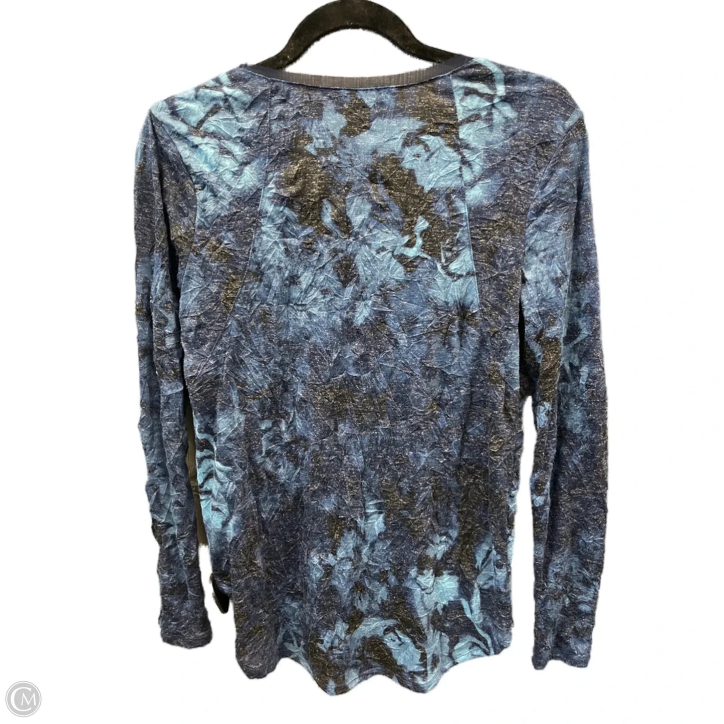 Top Long Sleeve By Simply Vera In Blue, Size: S