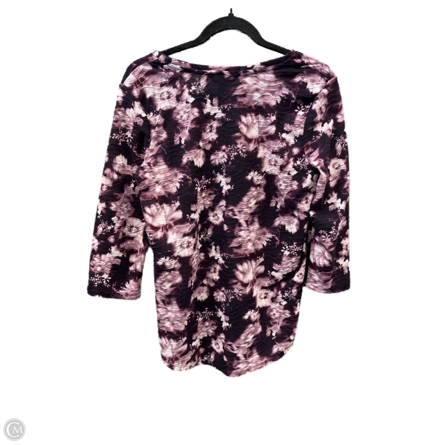 Top Long Sleeve By Simply Vera In Purple, Size: S