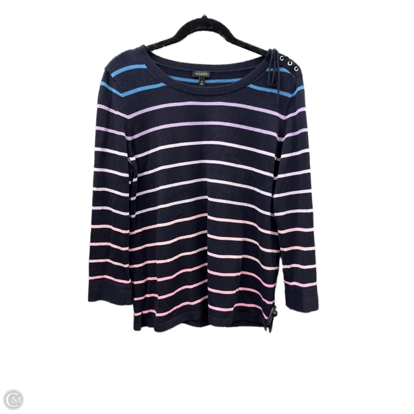 Top Long Sleeve By Talbots In Blue, Size: M