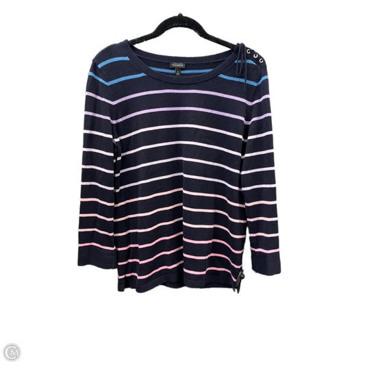 Top Long Sleeve By Talbots In Blue, Size: M