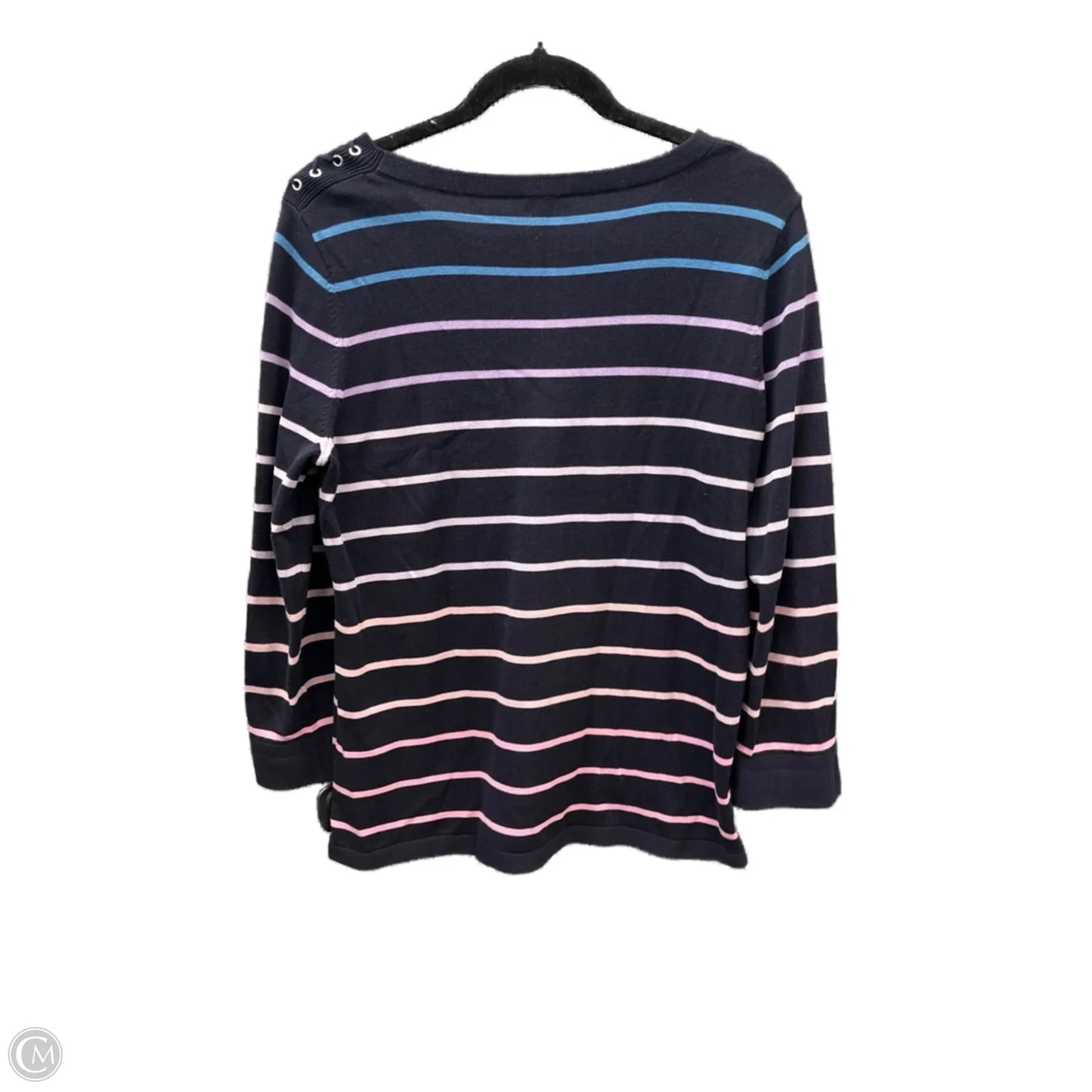 Top Long Sleeve By Talbots In Blue, Size: M