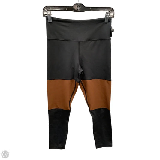 Athletic Leggings Capris By Zyia In Black & Brown, Size: M