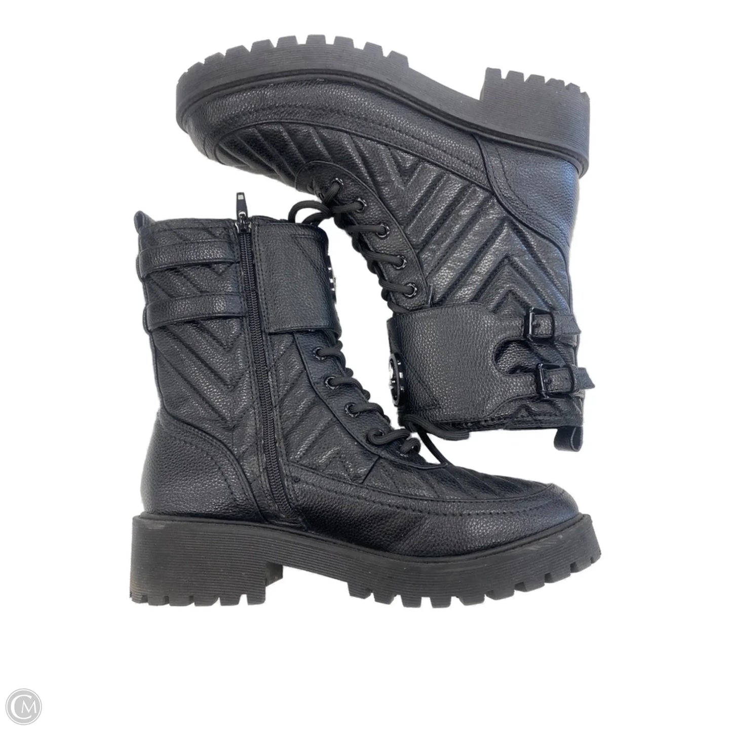 Boots Ankle Flats By Guess In Black, Size: 9