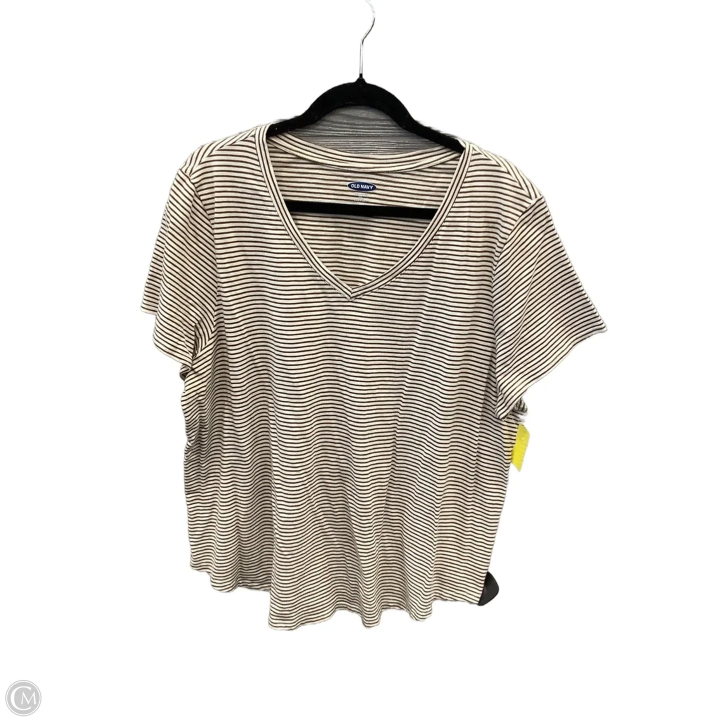 Top Short Sleeve By Old Navy In Brown, Size: Xxl