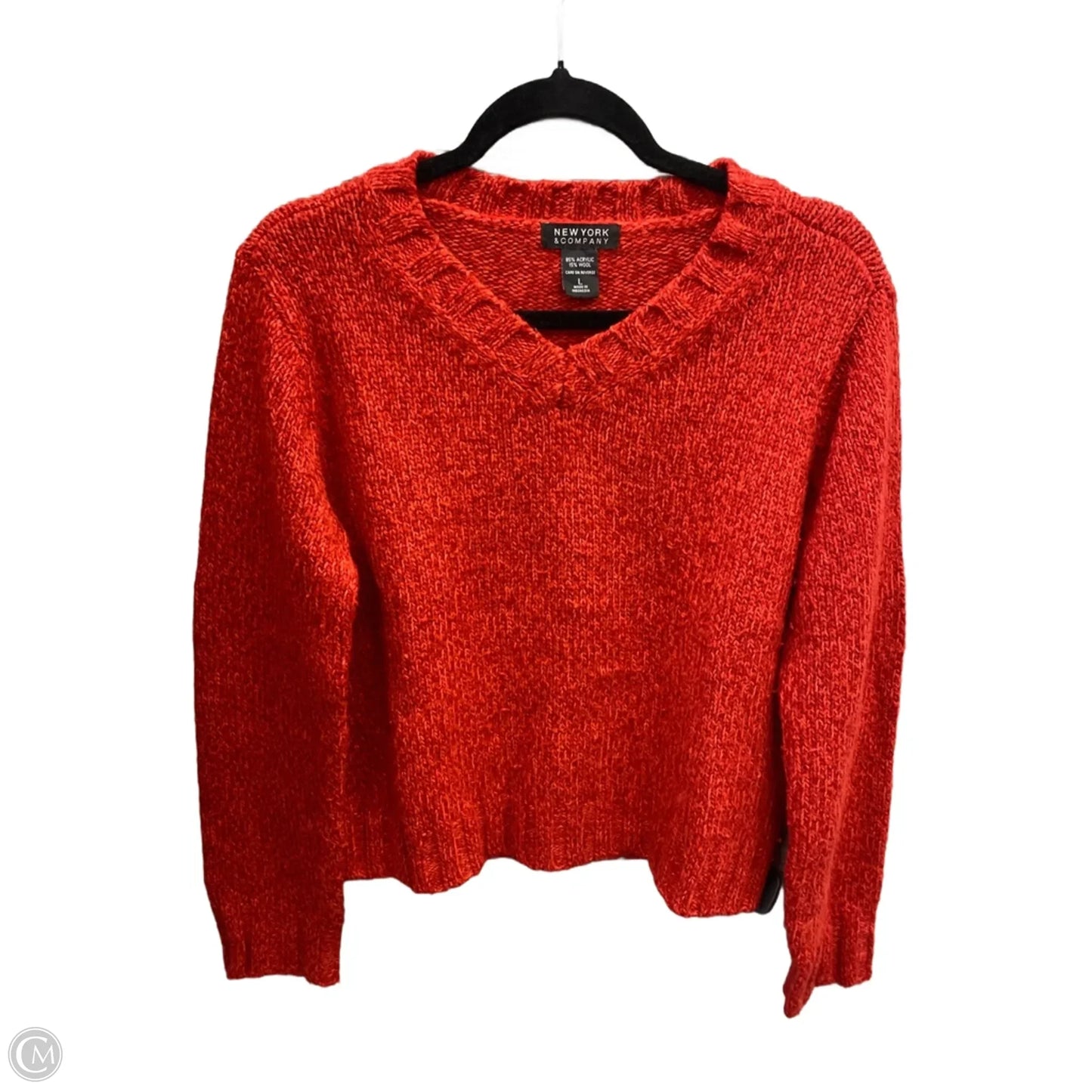 Sweater By New York And Co In Red, Size: L