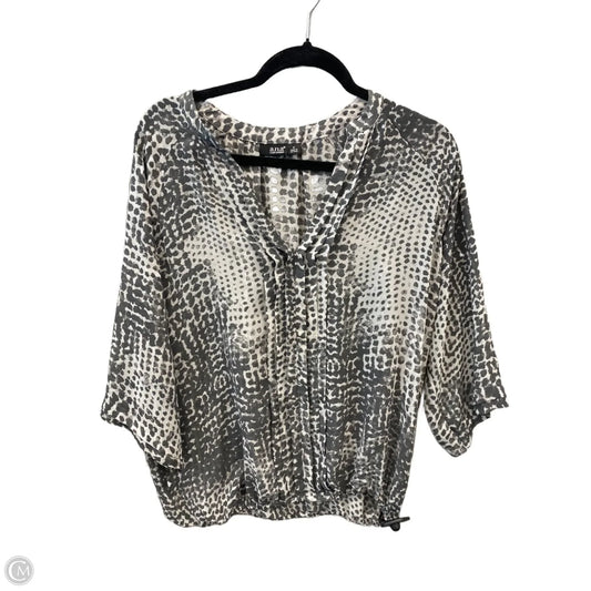 Top Long Sleeve By Ana In Grey, Size: M